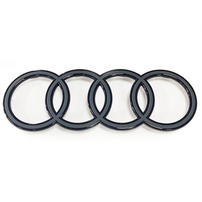 Автологотип черная эмблема Audi Q7 2024- Black Edition в решетку радиатора 4M0853605B716