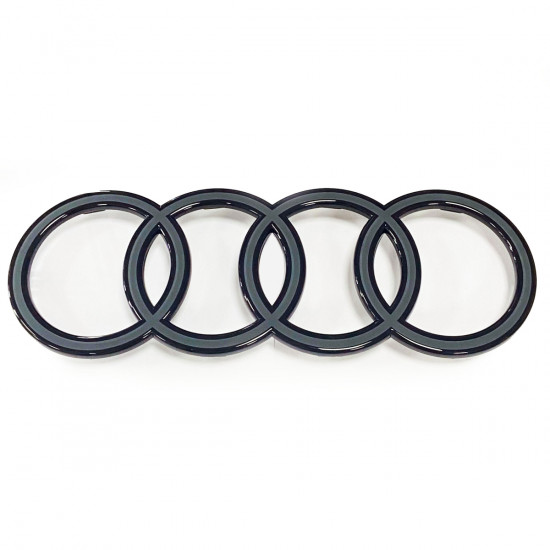 Автологотип черная эмблема Audi Q7 2024- Black Edition в решетку радиатора 4M0853605B716