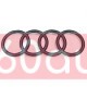 Автологотип черная эмблема Audi Q7 2024- Black Edition в решетку радиатора 4M0853605B716