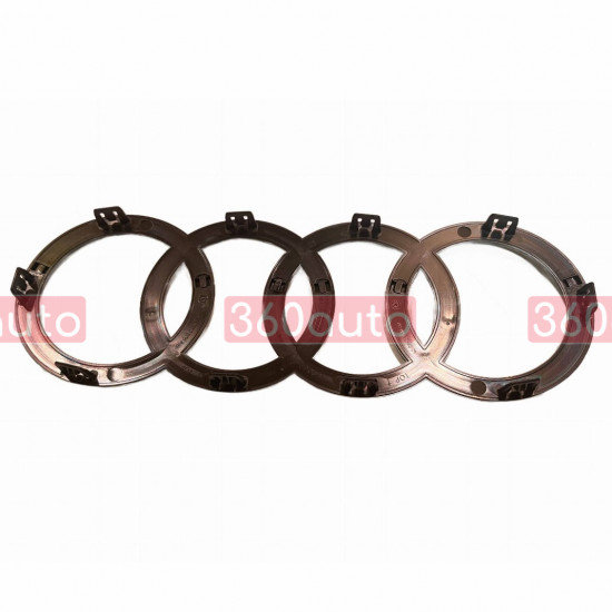 Автологотип черная эмблема Audi Q7 2024- Black Edition в решетку радиатора 4M0853605B716