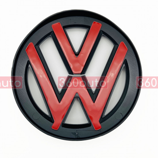 Накладки на эмблему Volkswagen Jetta 2012-2014 черный глянец на радиаторную решетку + на крышку багажника