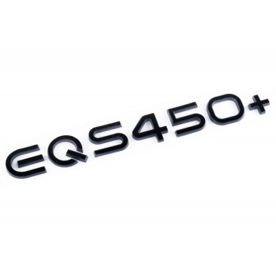 Автологотип шильдик эмблема надпись Mercedes EQS450+ черный глянец