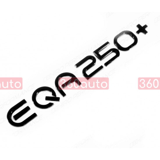 Автологотип шильдик эмблема надпись Mercedes EQA250+ черный глянец