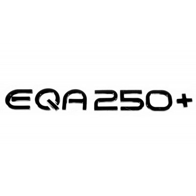 Автологотип емблема напис Mercedes EQA250+ чорний глянець