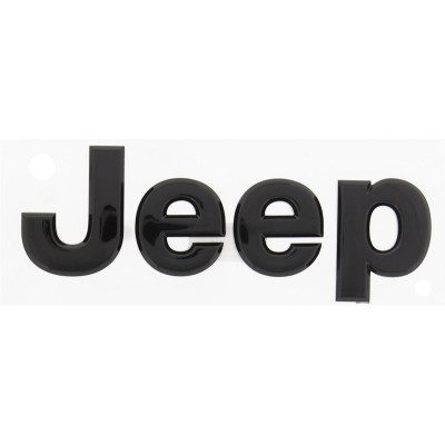Автологотип эмблема надпись Jeep Renegade на капот черный глянец