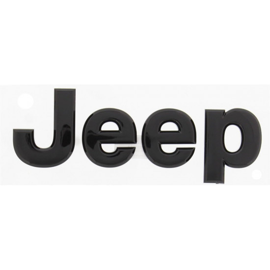 Автологотип эмблема надпись Jeep Renegade на капот черный глянец