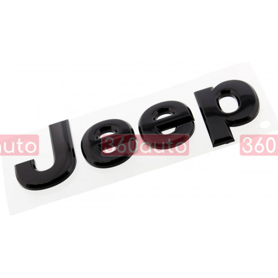 Автологотип эмблема надпись Jeep Renegade на капот черный глянец