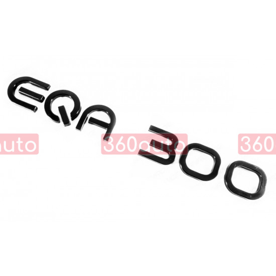 Автологотип шильдик эмблема надпись Mercedes EQA300 черный глянец