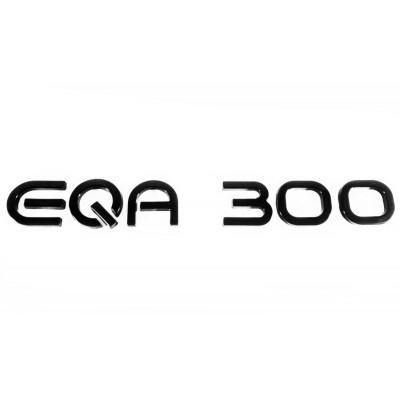 Автологотип емблема напис Mercedes EQA300 чорний глянець