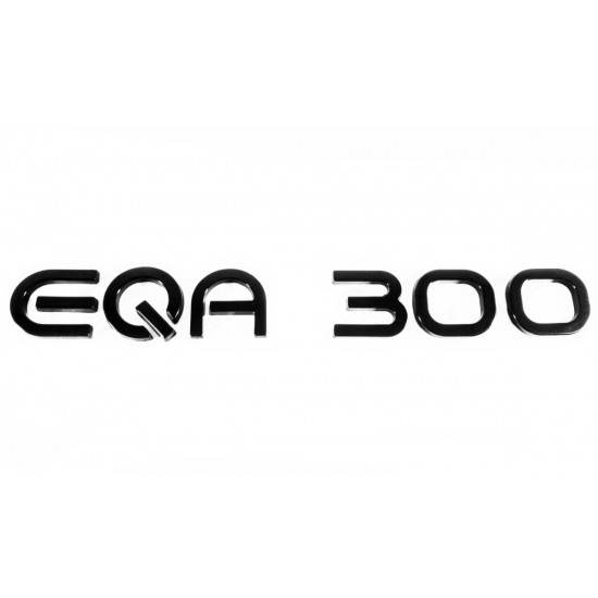 Автологотип шильдик эмблема надпись Mercedes EQA300 черный глянец