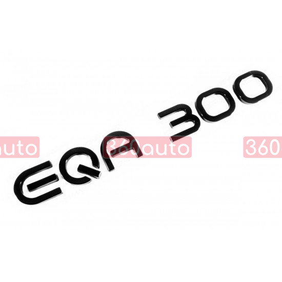 Автологотип шильдик эмблема надпись Mercedes EQA300 черный глянец