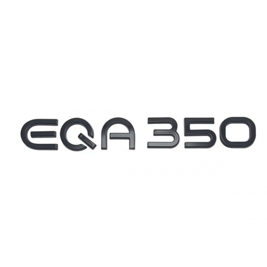 Автологотип шильдик эмблема надпись Mercedes EQA350 черный глянец