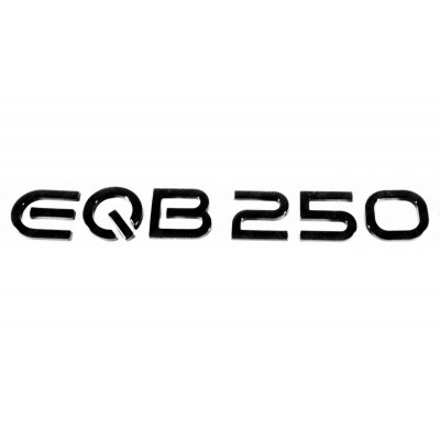 Автологотип шильдик эмблема надпись Mercedes EQB250 черный глянец
