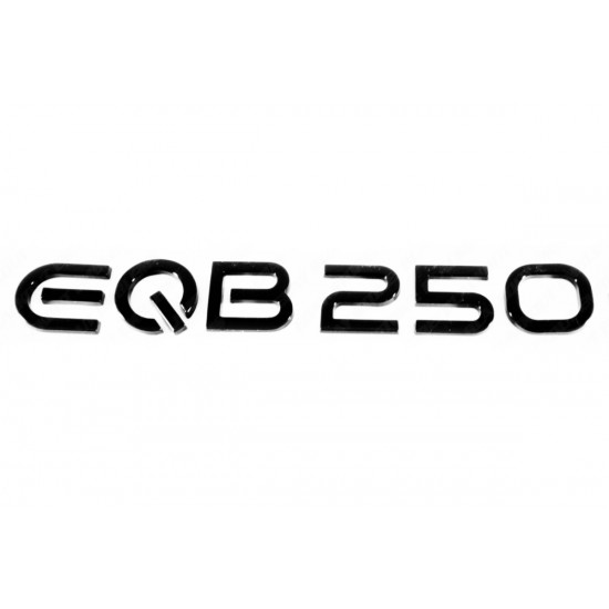 Автологотип шильдик эмблема надпись Mercedes EQB250 черный глянец