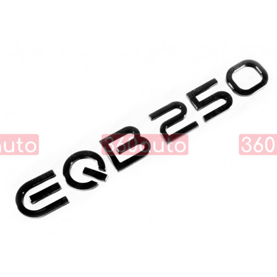 Автологотип шильдик эмблема надпись Mercedes EQB250 черный глянец