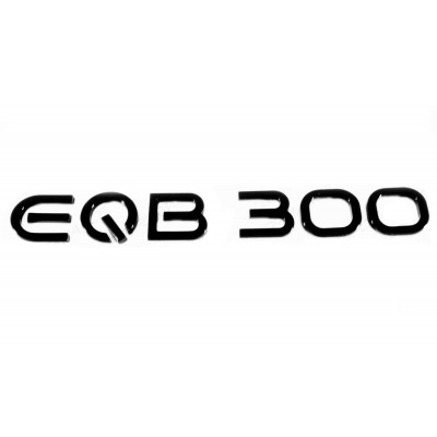 Автологотип шильдик эмблема надпись Mercedes EQB300 черный глянец