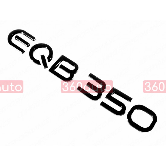 Автологотип шильдик эмблема надпись Mercedes EQB350 черный глянец