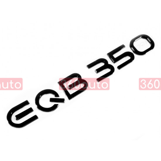 Автологотип шильдик эмблема надпись Mercedes EQB350 черный глянец