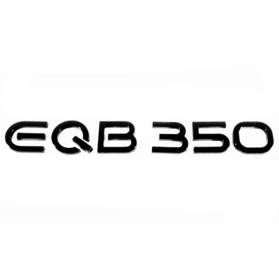 Автологотип шильдик эмблема надпись Mercedes EQB350 черный глянец