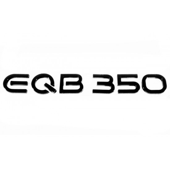 Автологотип шильдик эмблема надпись Mercedes EQB350 черный глянец