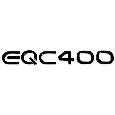 Автологотип емблема напис Mercedes EQC400 чорний глянець