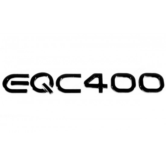 Автологотип шильдик эмблема надпись Mercedes EQC400 черный глянец