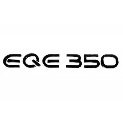 Автологотип емблема напис Mercedes EQE350 чорний глянець