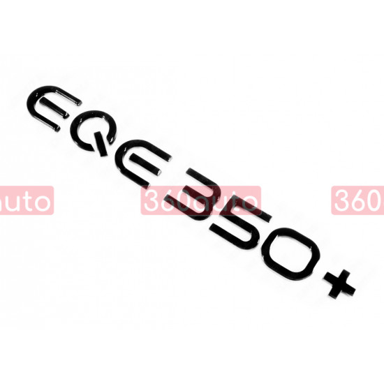 Автологотип шильдик эмблема надпись Mercedes EQE350+ черный глянец