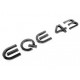 Автологотип шильдик эмблема надпись Mercedes EQE43 черный глянец