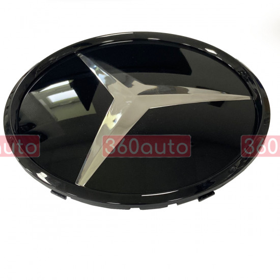 Эмблема в радиаторной решетке Mercedes GLE-class W166, C292 2015-2018 A0008880111 зеркальная черная