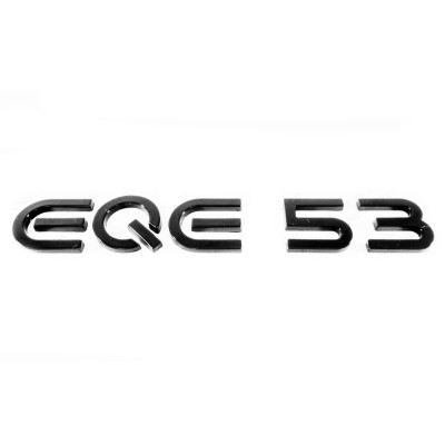 Автологотип емблема напис Mercedes EQE53 чорний глянець