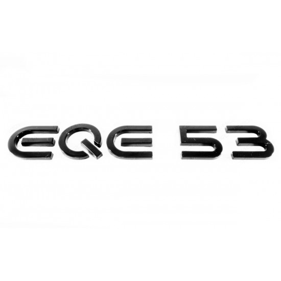 Автологотип шильдик эмблема надпись Mercedes EQE53 черный глянец