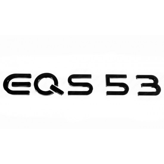 Автологотип шильдик эмблема надпись Mercedes EQS53 черный глянец