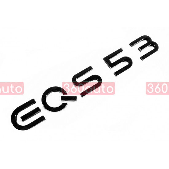Автологотип шильдик эмблема надпись Mercedes EQS53 черный глянец