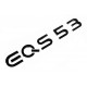Автологотип шильдик эмблема надпись Mercedes EQS53 черный глянец