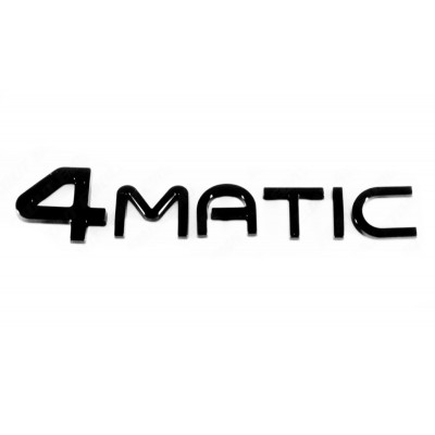 Автологотип емблема напис Mercedes EQ 4matic чорний глянець