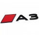 Автологотип эмблема надпись Audi A3 Tuning Exclusive Black Edition на кришку багажника с ромбом
