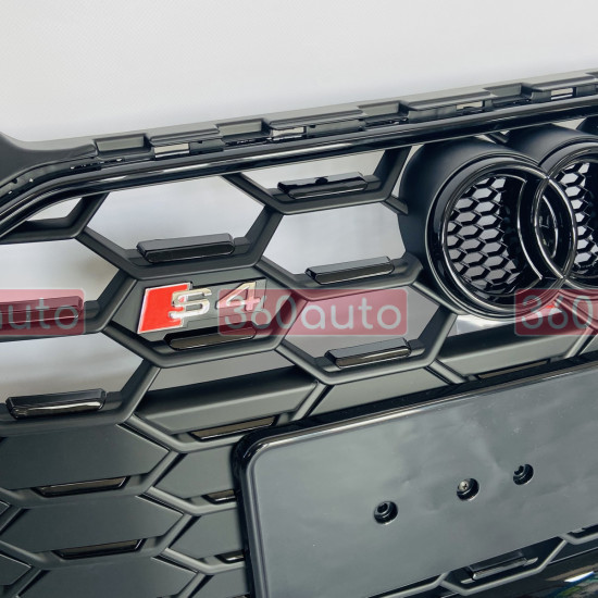 Решетка радиатора на Audi A4 B9 2019-2023 стиль S4 Gloss / Matte