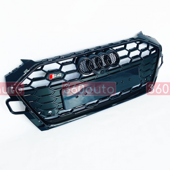 Решетка радиатора на Audi A4 B9 2019-2023 стиль S4 Gloss / Matte
