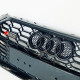 Решетка радиатора на Audi A5 B9 2020-2023 стиль RS5 Черный глянец