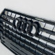 Решетка радиатора на Audi Q7 4M 2015-2020 стиль SQ7 Черный глянец