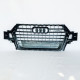 Решетка радиатора на Audi Q7 4M 2015-2020 стиль SQ7 Черный глянец