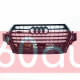 Решетка радиатора на Audi Q7 4M 2015-2020 стиль SQ7 Черный глянец