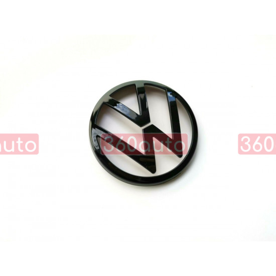 Накладки на эмблемы Volkswagen Golf 8 2021- черный глянец в радиаторную решетку +на крышку багажника