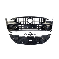 Передній бампер на Mercedes-Benz CLA-Class C118 2019-2022 стиль CLA45 AMG
