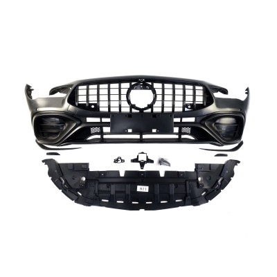 Передний бампер на Mercedes-Benz CLA-Class C118 2019-2022 в стиле CLA45 AMG