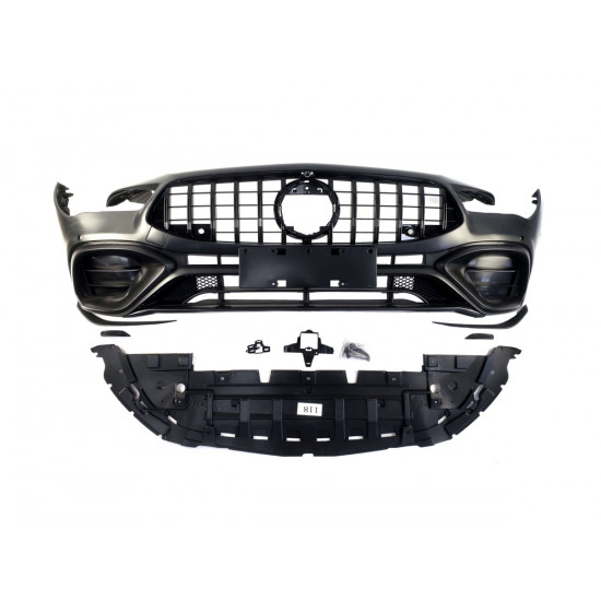 Передний бампер на Mercedes-Benz CLA-Class C118 2019-2022 в стиле CLA45 AMG
