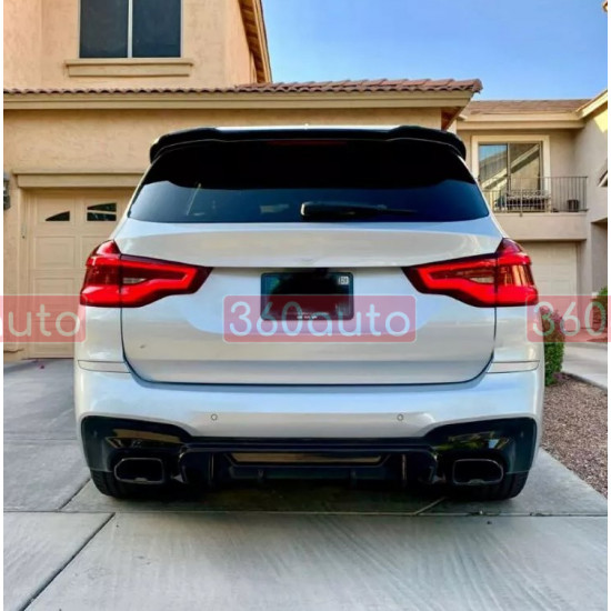 Спойлер на BMW X3 G01 2018-2022 стиль X3M Черный глянец