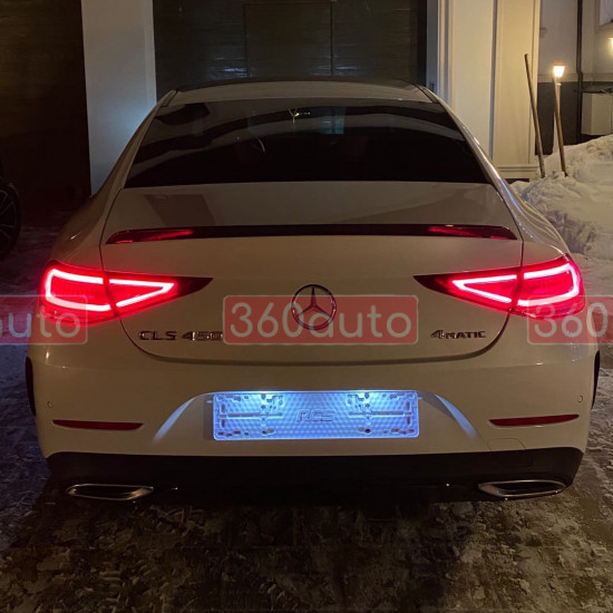 Спойлер на Mercedes-Benz CLS-class C257 2018- AMG 53 style черный глянец