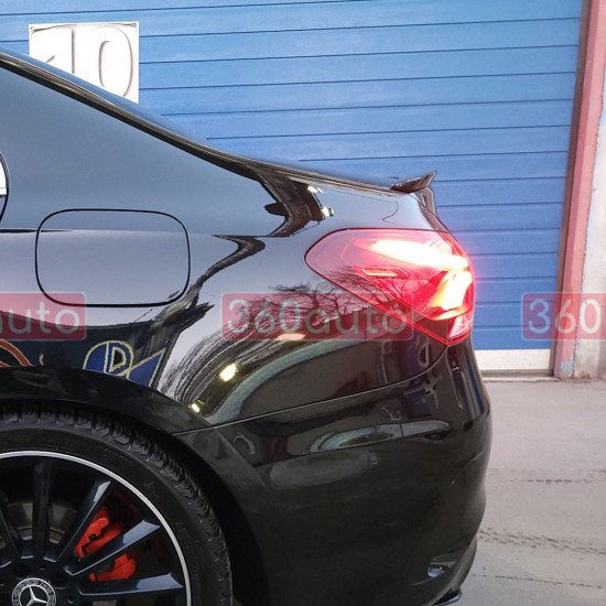 Спойлер на Mercedes A-class V177 2018- Sedan AMG style черный глянец
